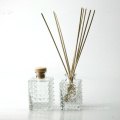 custom design luxury cosmetic packaging empty reed diffuser glass bottle with screw cap